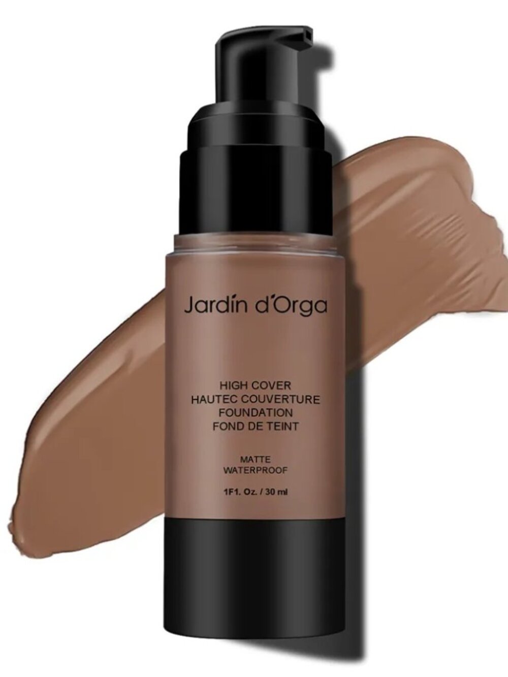 JARDIN D'ORGA - Matte Waterproof Liquid Foundation - #07 Chestnut - NEW Sealed